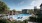 a swimming pool with people around it