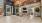 Modern Game Room with Pool Table and Stone Fireplace